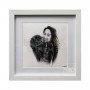 กรอบรูปภาพวาดดินสอขาวดำ มอบเป็นของขวัญวันสำคัญ